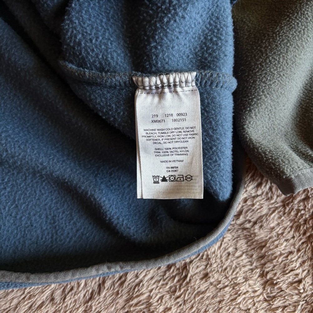 Columbia Mens Steens Mountain Snap Fleece Pullover XL Blue Green XM0671 - Picture 7 of 7